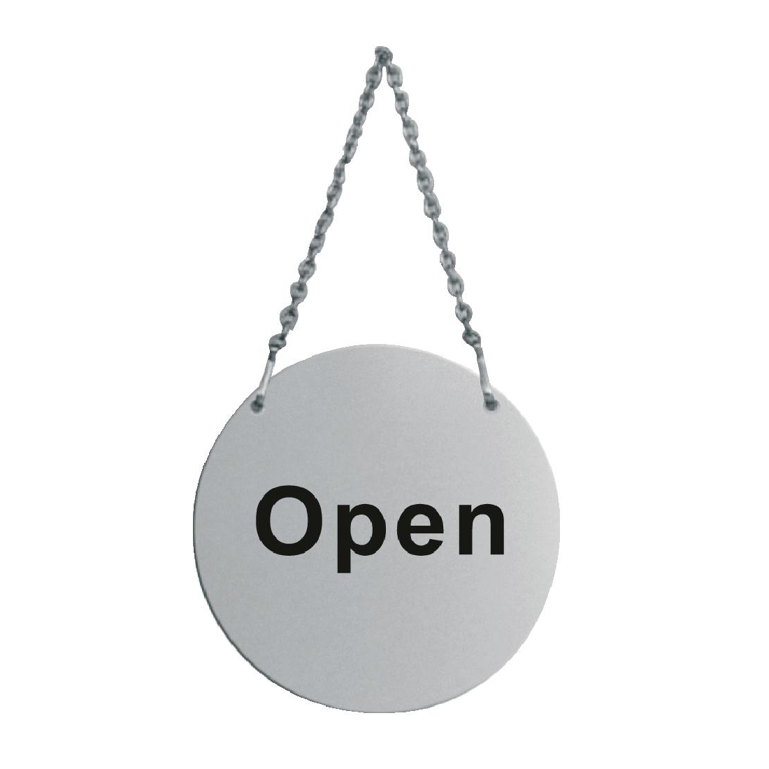 Stainless Steel Door Sign - Open and Closed