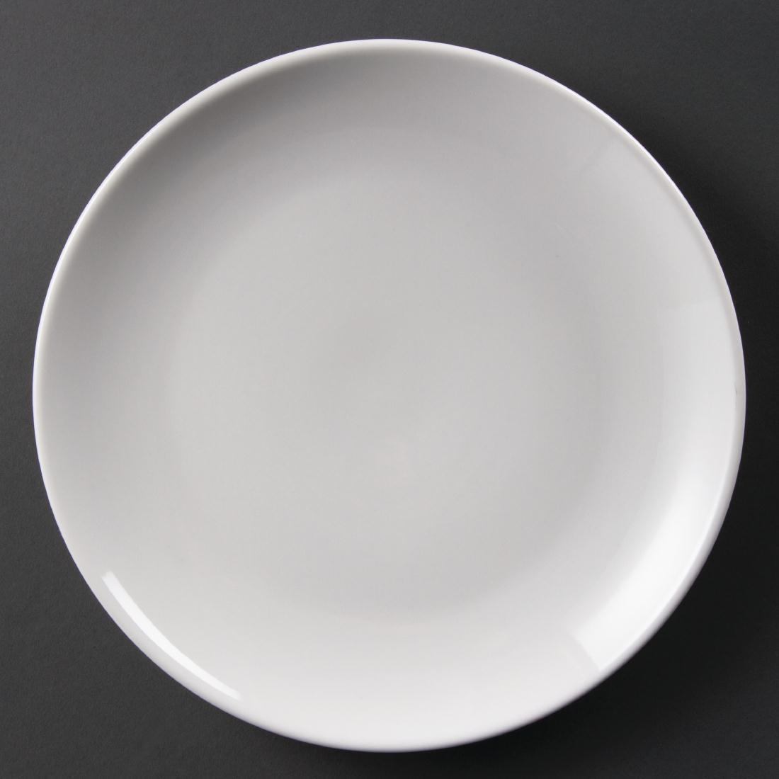 Olympia Whiteware Coupe Plates 250mm