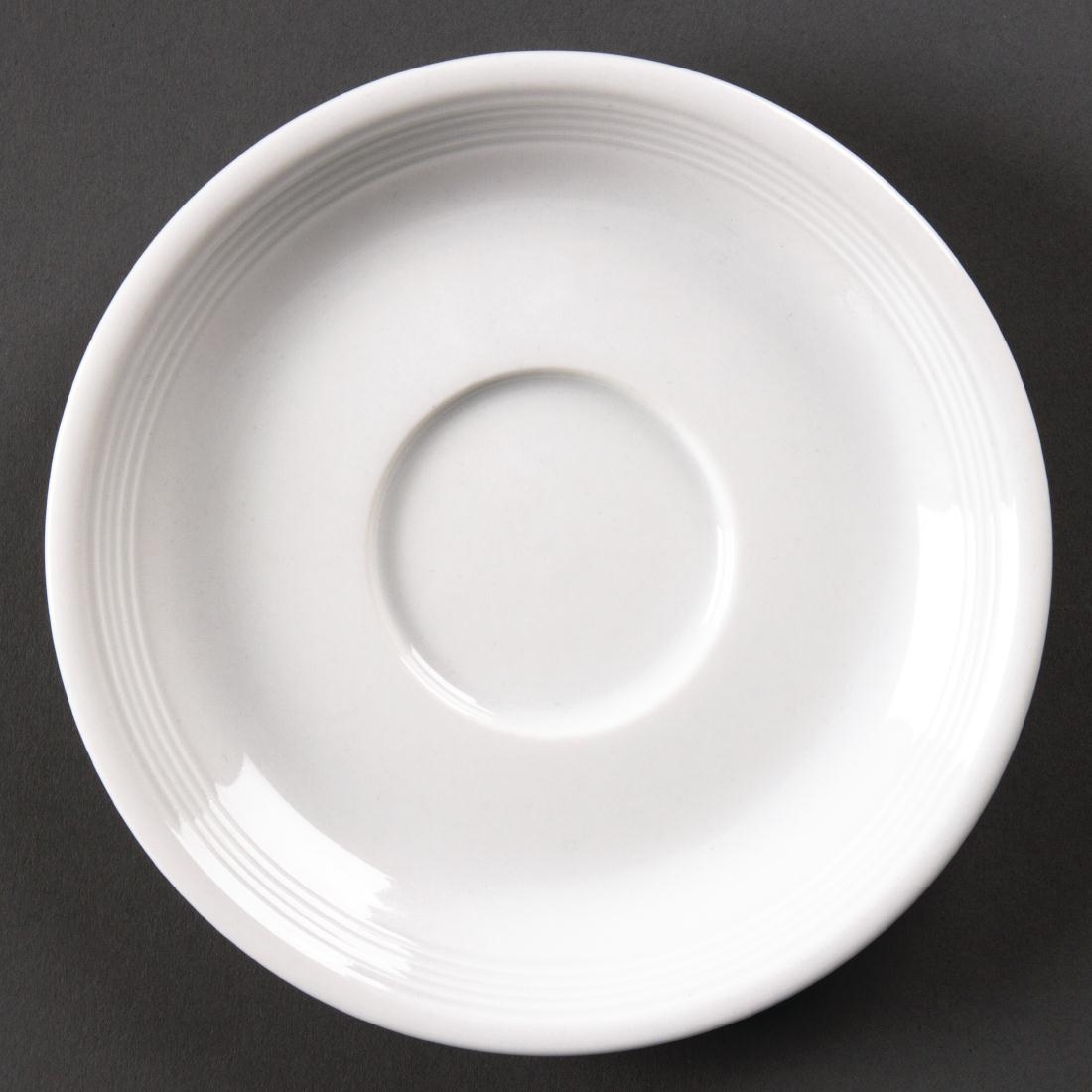 Olympia Linear Cappuccino Saucers