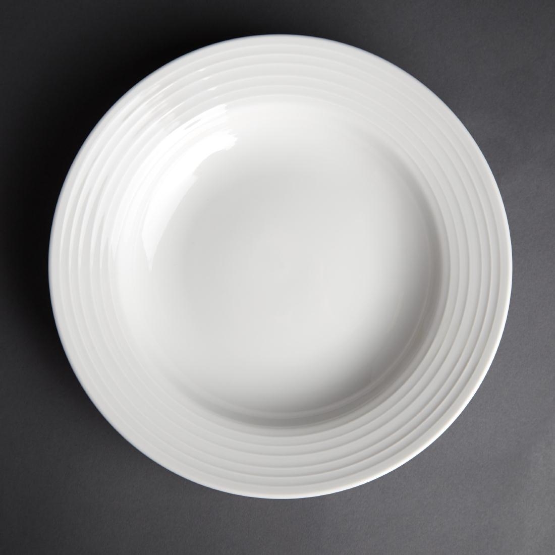 Olympia Linear Pasta Plates 230mm