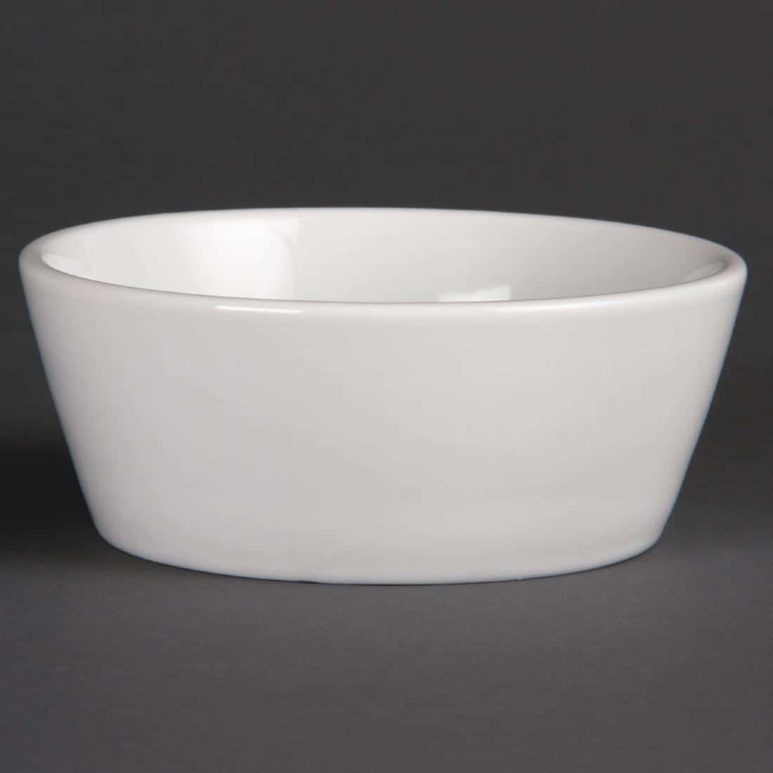 Olympia Whiteware Sloping Edge Bowls 120mm