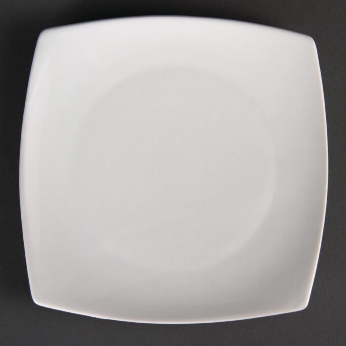 Olympia Whiteware Rounded Square Plates 185mm