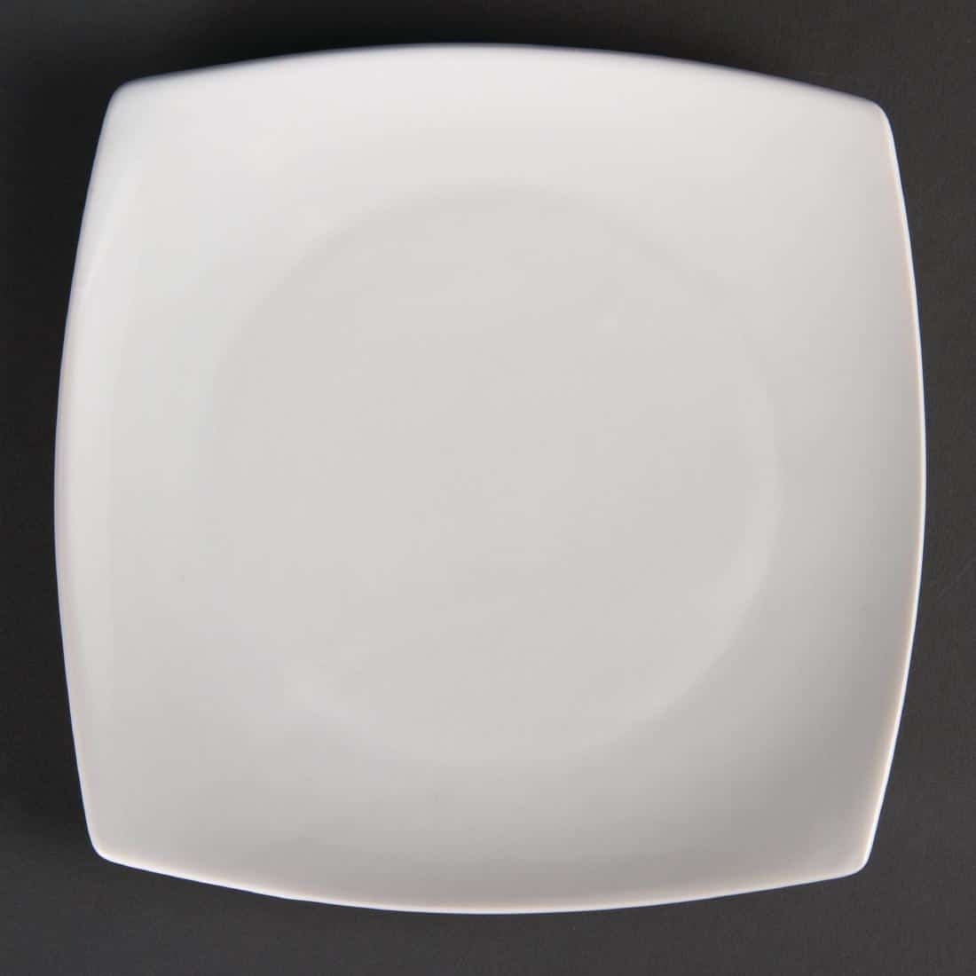 Olympia Whiteware Rounded Square Plates 185mm