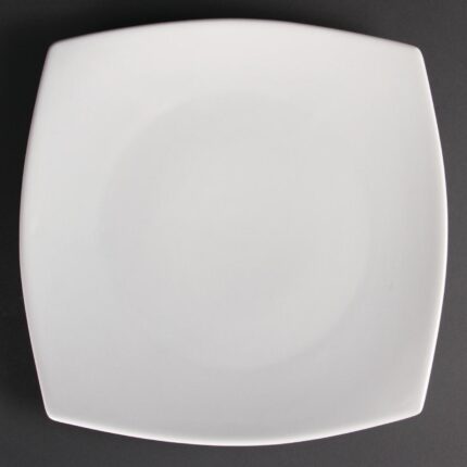 Olympia Whiteware Rounded Square Plates 305mm