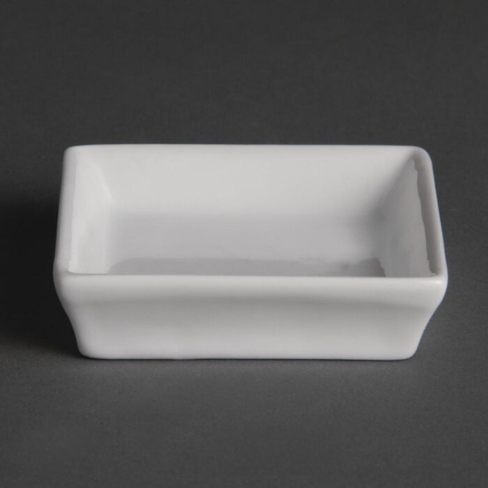 Olympia Flat Square Miniature Dishes 80mm