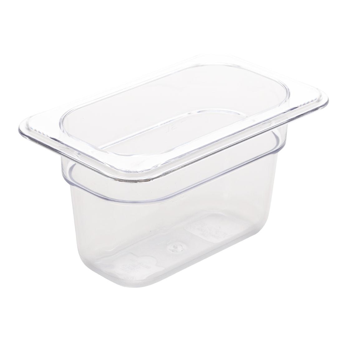 Vogue Polycarbonate 1/9 Gastronorm Container 100mm Clear