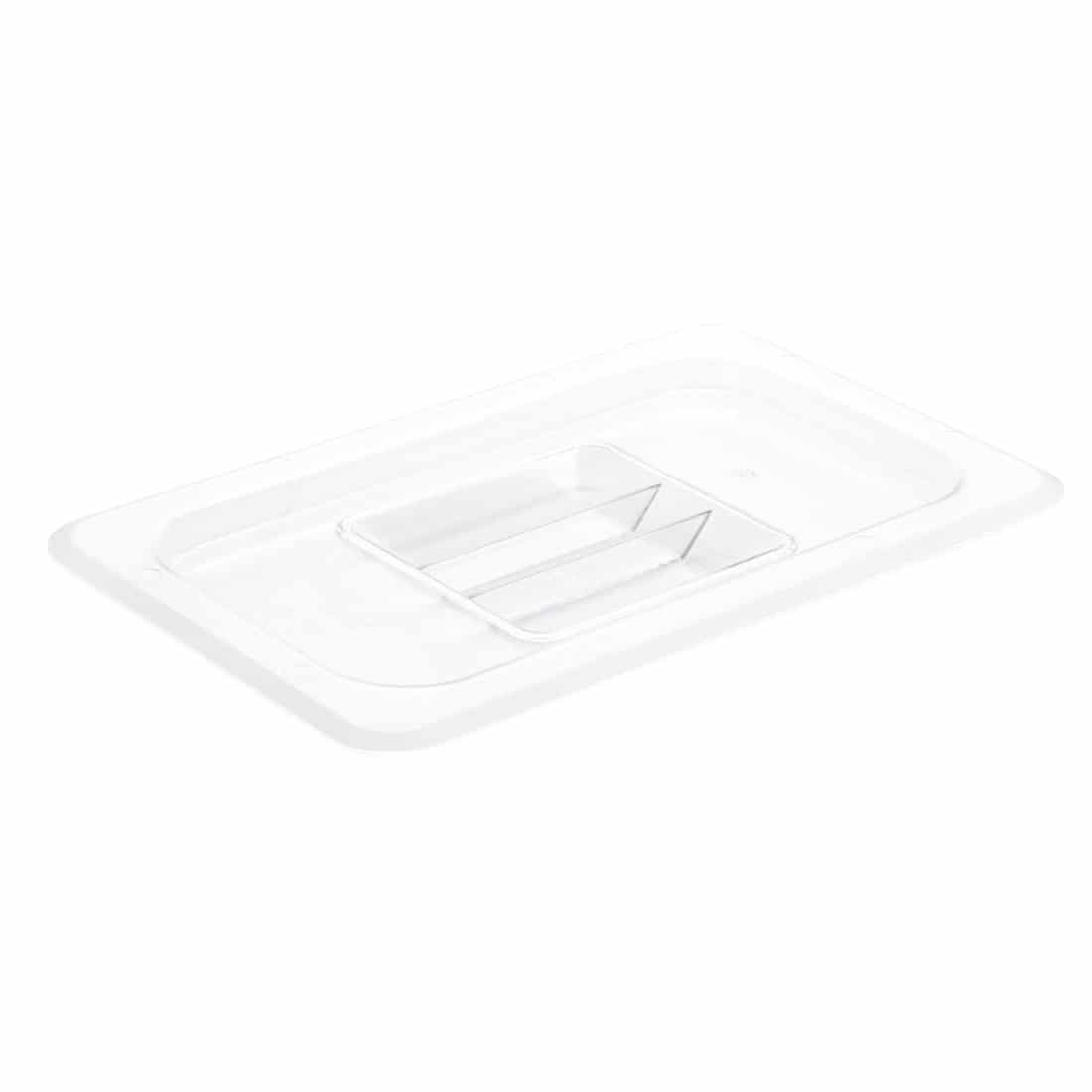 Vogue Polycarbonate 1/4 Gastronorm Lid Clear