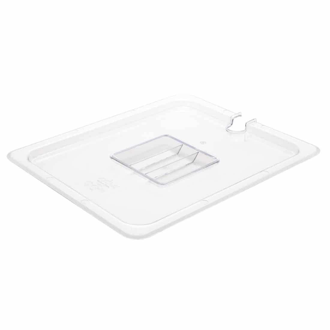 Vogue Polycarbonate 1/2 Gastronorm Lid Notched