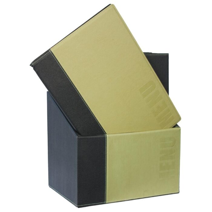 Securit Contemporary Menu Covers and Storage Box A4 Green