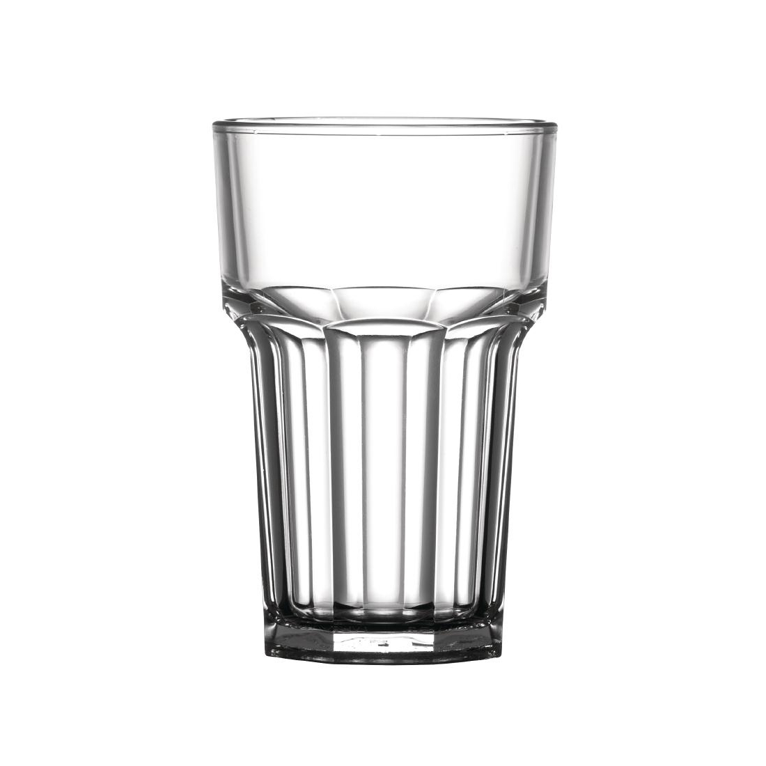 BBP Polycarbonate Nucleated American Highball Glasses Half Pint CE Marked