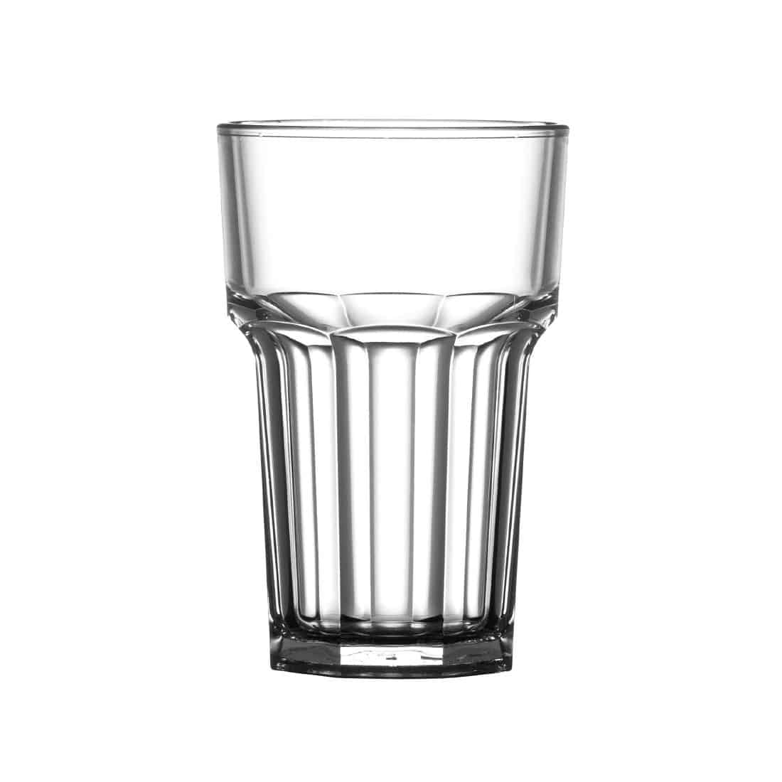 BBP Polycarbonate Nucleated American Highball Glasses Half Pint CE Marked