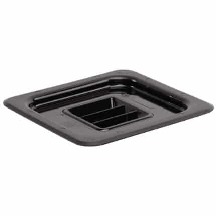 Vogue Polycarbonate 1/6 Gastronorm Lid Black