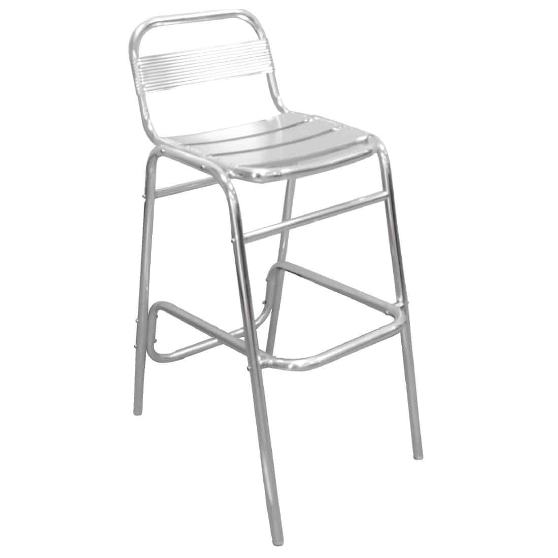 Bolero Aluminium Bar Stools (Pack of 4)