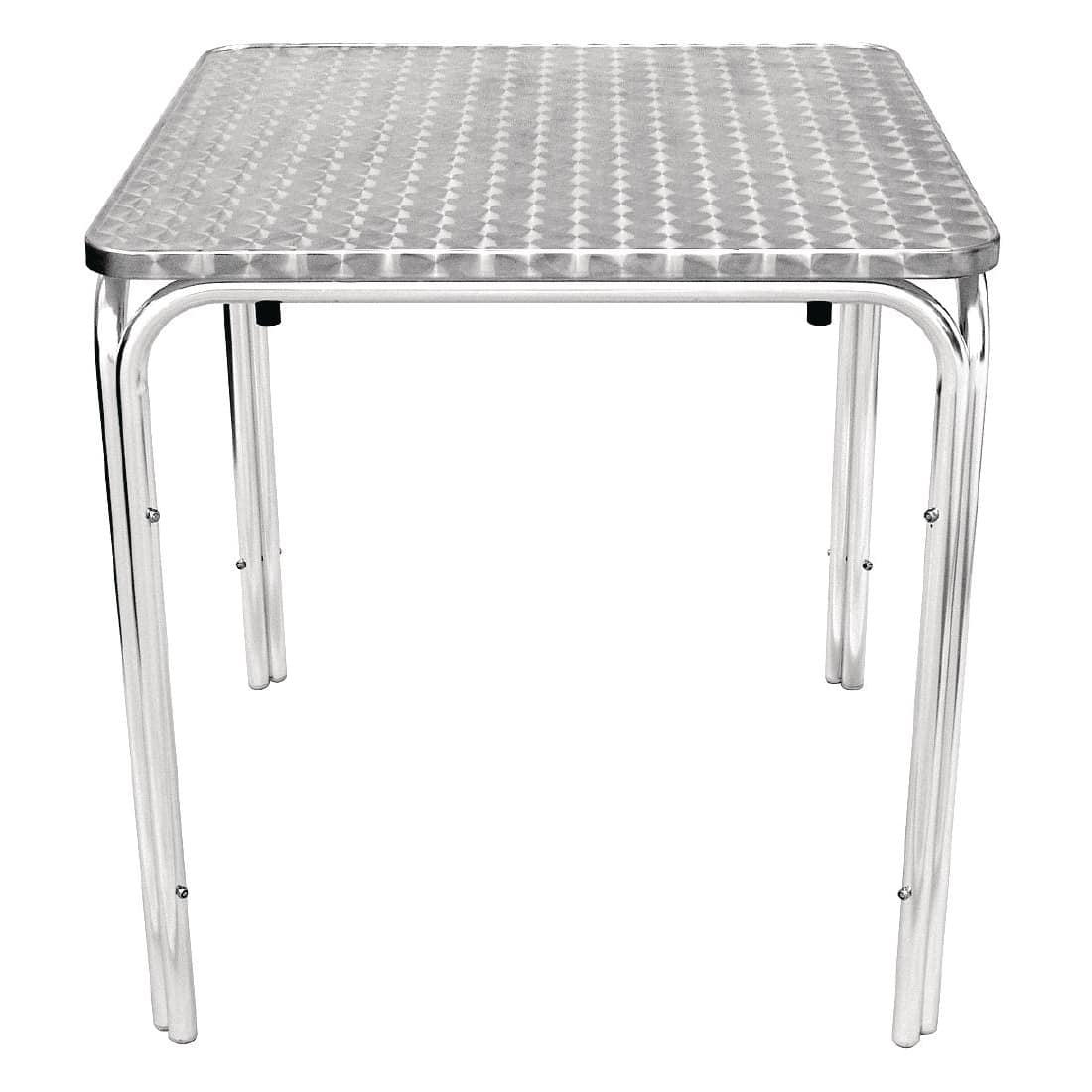 Bolero Square Stacking Table Stainless Steel 700mm