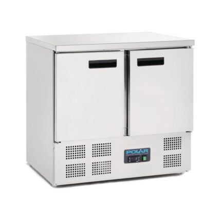 Polar 2 Door Compact Counter Fridge 240Ltr