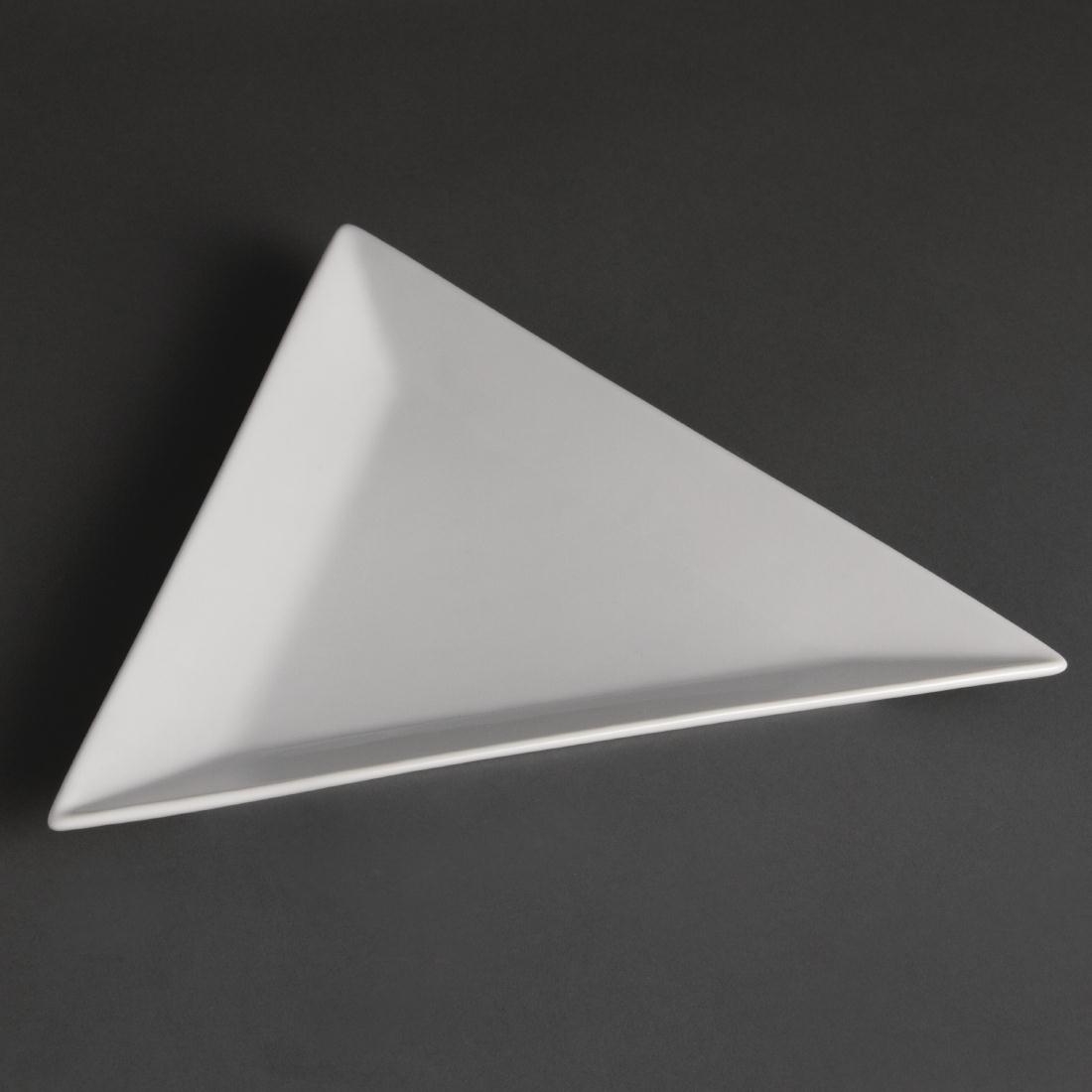 Olympia Whiteware Triangle Plates 254mm