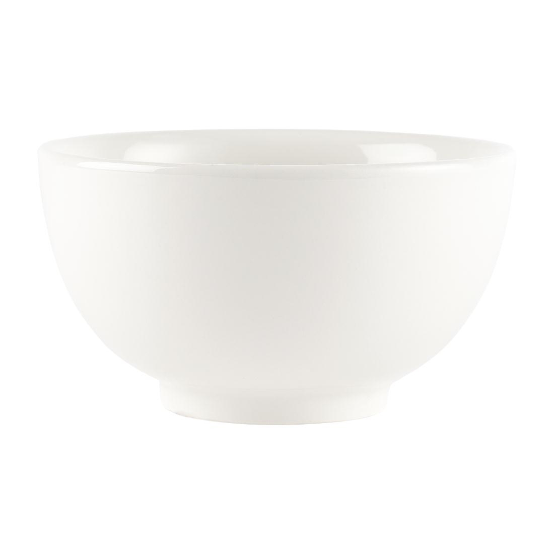 Churchill Plain Whiteware Large Footed Bowls 145mm
