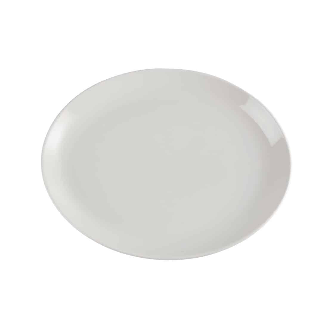 Churchill Plain Whiteware Oval Plates 340mm