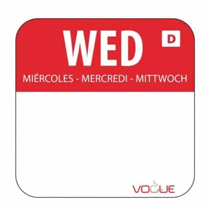Dissolvable Food Rotation Labels Wednesday