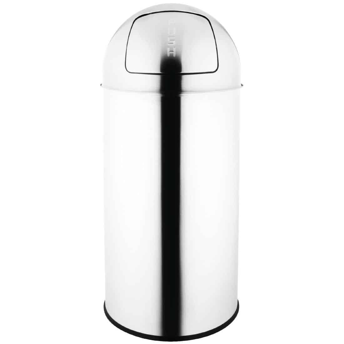 Bolero Bullet Bin Silver 40Ltr