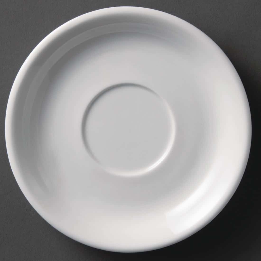 Olympia Whiteware Cappuccino Saucers 180mm