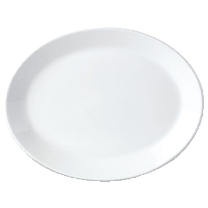 Steelite Simplicity White Oval Coupe Dishes 280mm