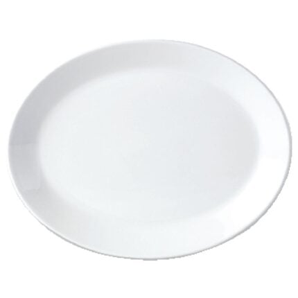 Steelite Simplicity White Oval Coupe Dishes 305mm