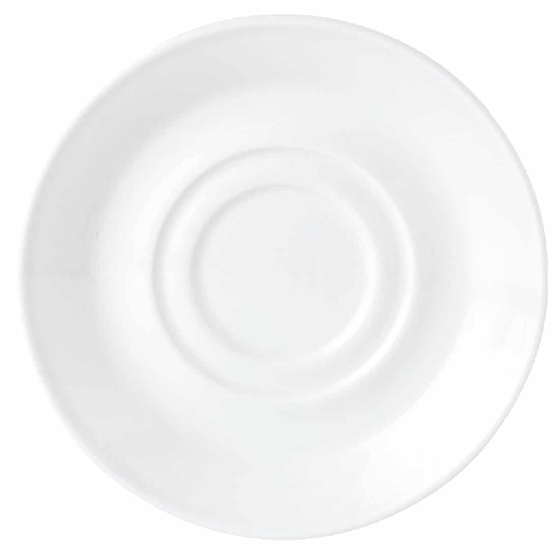 Steelite Simplicity White Low Cup Saucers 145mm