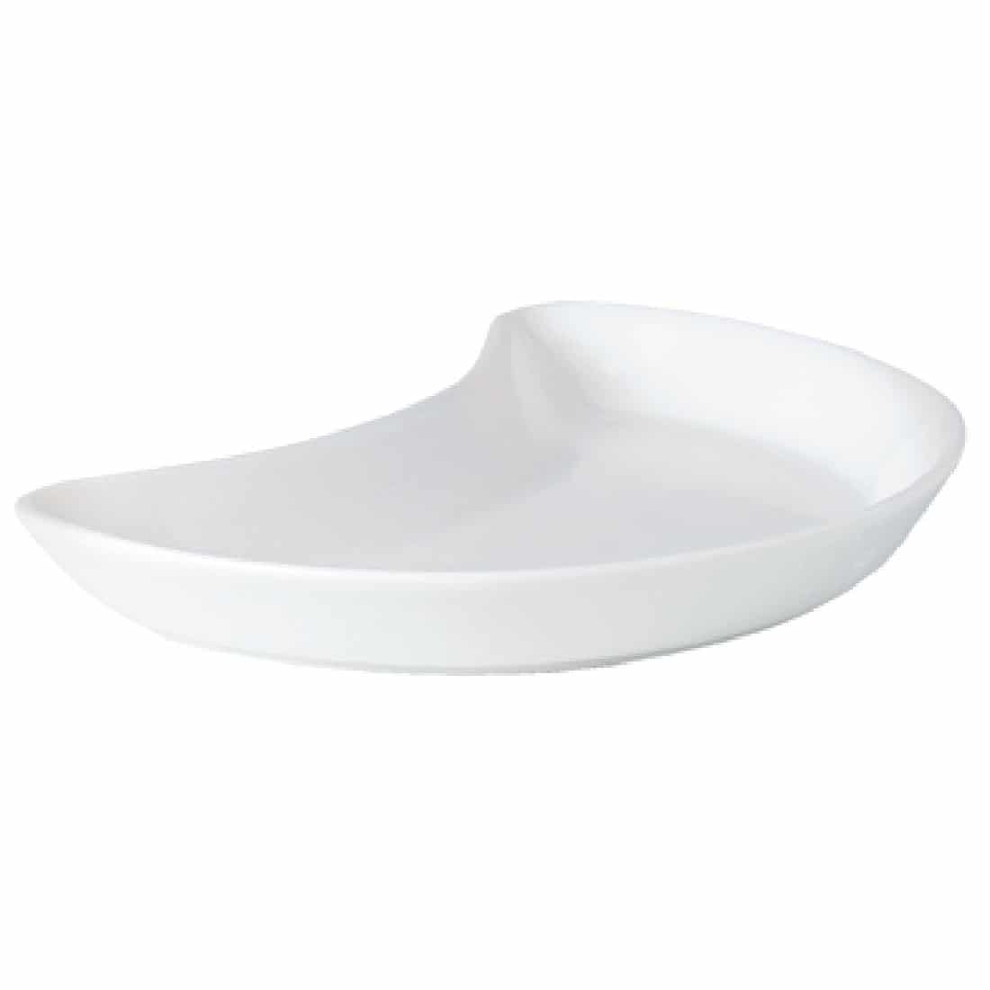 Steelite Simplicity White Crescent Salad Plates 202mm