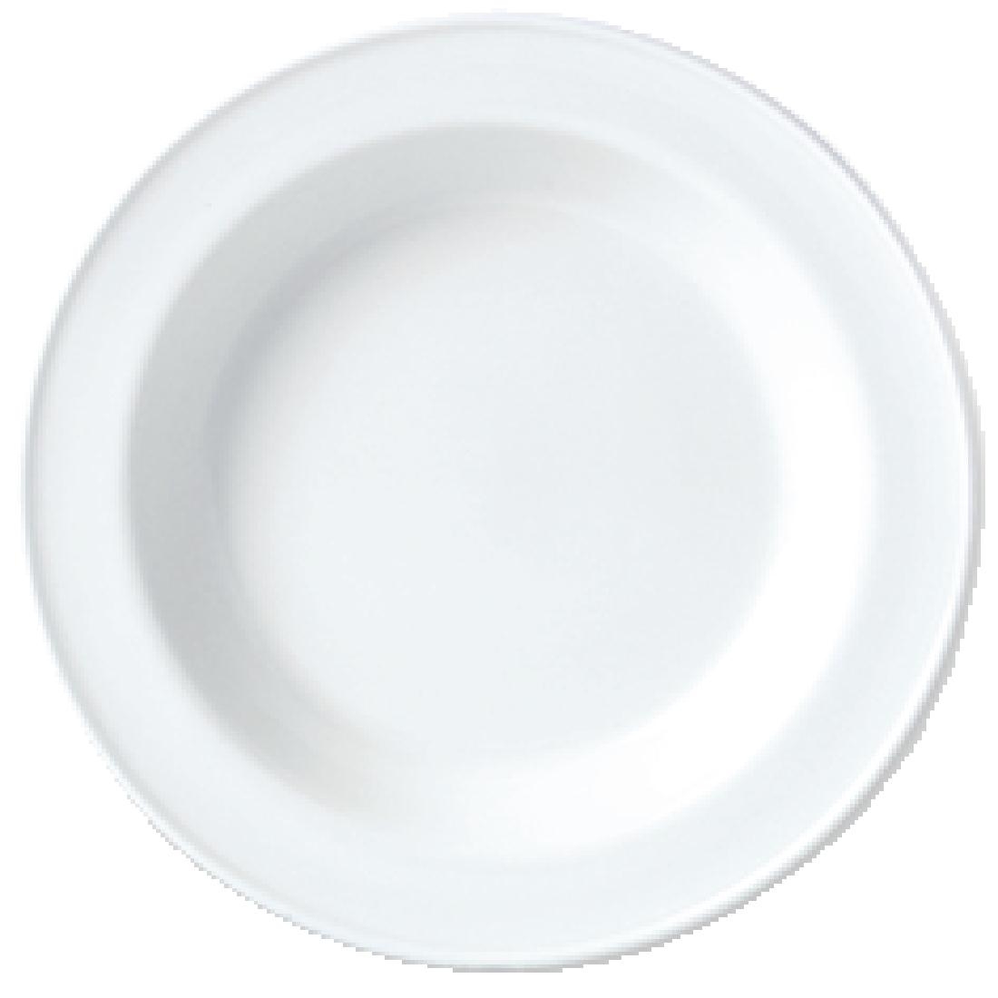 Steelite Simplicity White Soup Plates 215mm