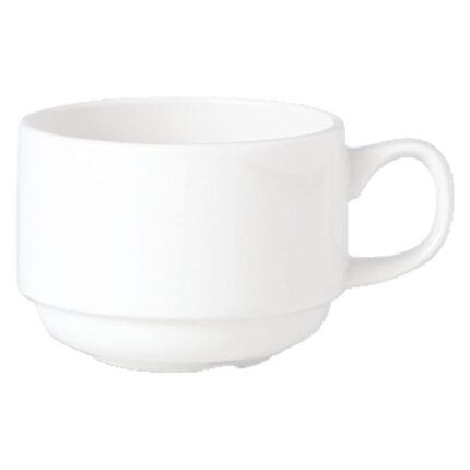 Steelite Simplicity White Stacking Slimline Cups 200ml