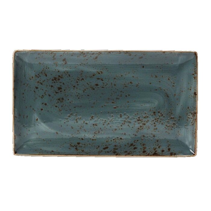 Steelite Craft Blue Rectangular Platters 330x 190mm