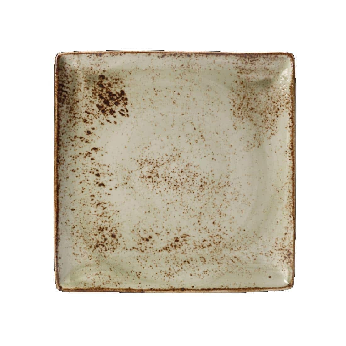 Steelite Craft Green Square Platters 270mm