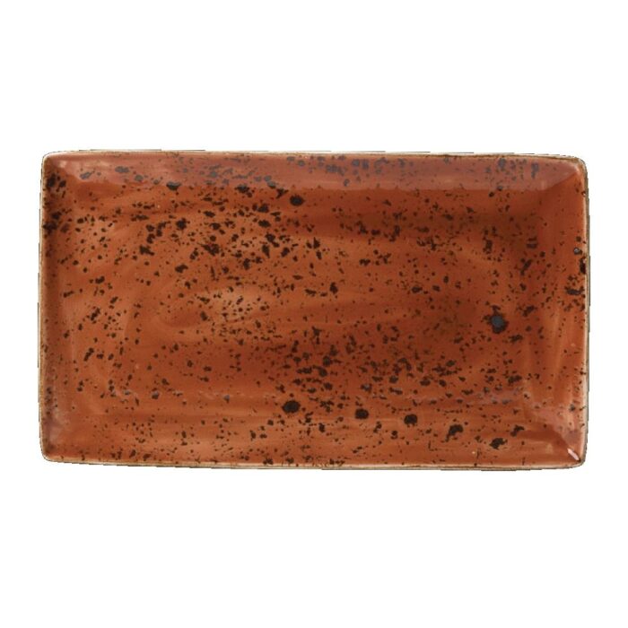 Steelite Craft Terracotta Rectangular Platters 330x 190mm