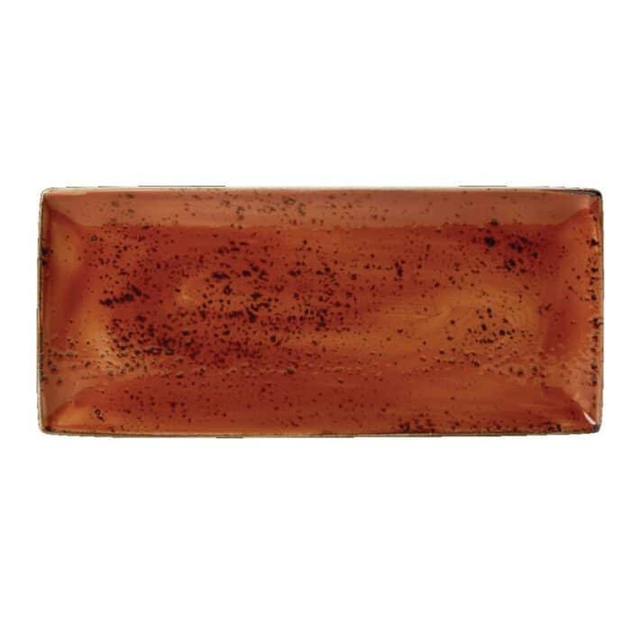 Steelite Craft Terracotta Rectangular Platters 370x 265mm