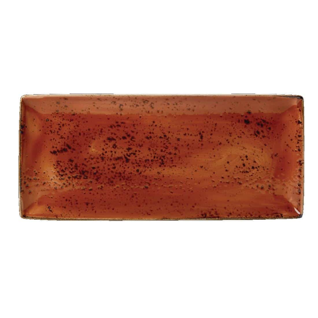 Steelite Craft Terracotta Rectangular Platters 370x 265mm