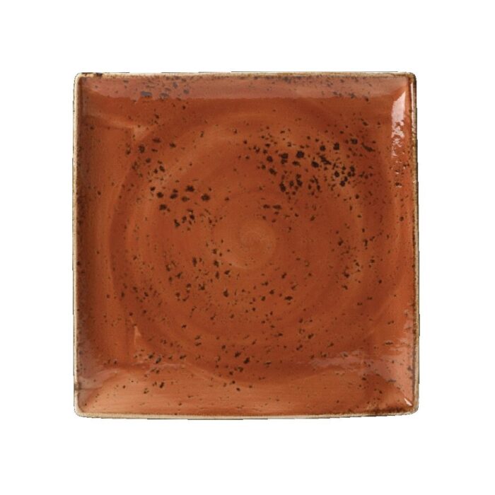 Steelite Craft Terracotta Square Platters 270mm