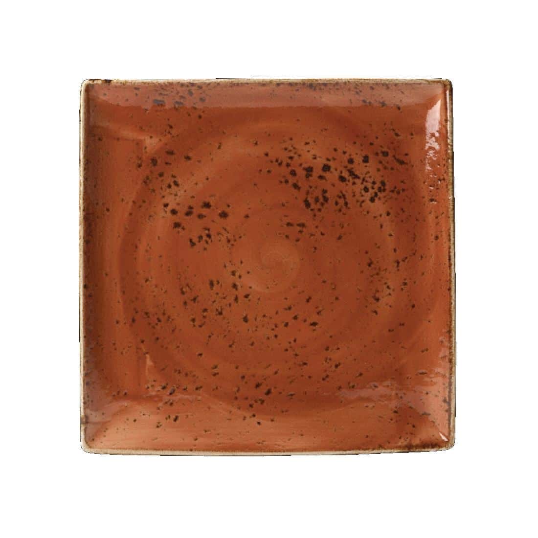 Steelite Craft Terracotta Square Platters 270mm