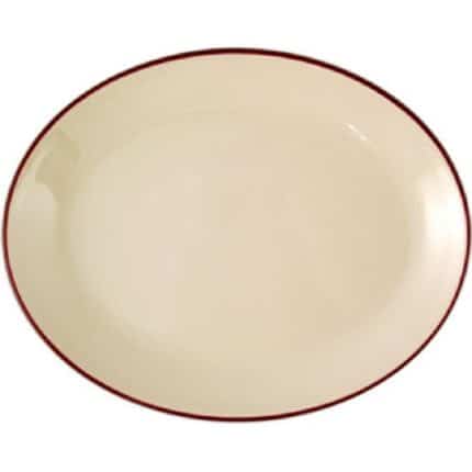 Steelite Claret Empire Oval Coupe Dishes 202mm