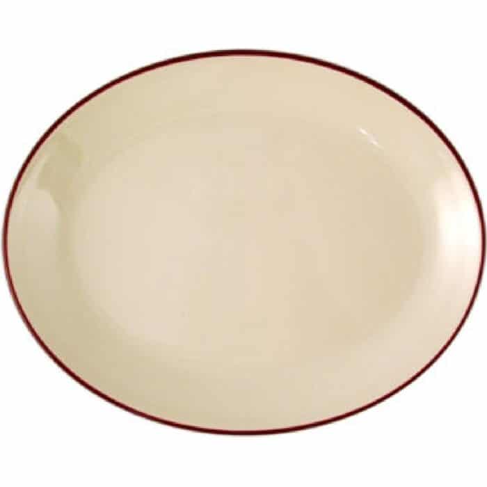 Steelite Claret Empire Oval Coupe Dishes 280mm