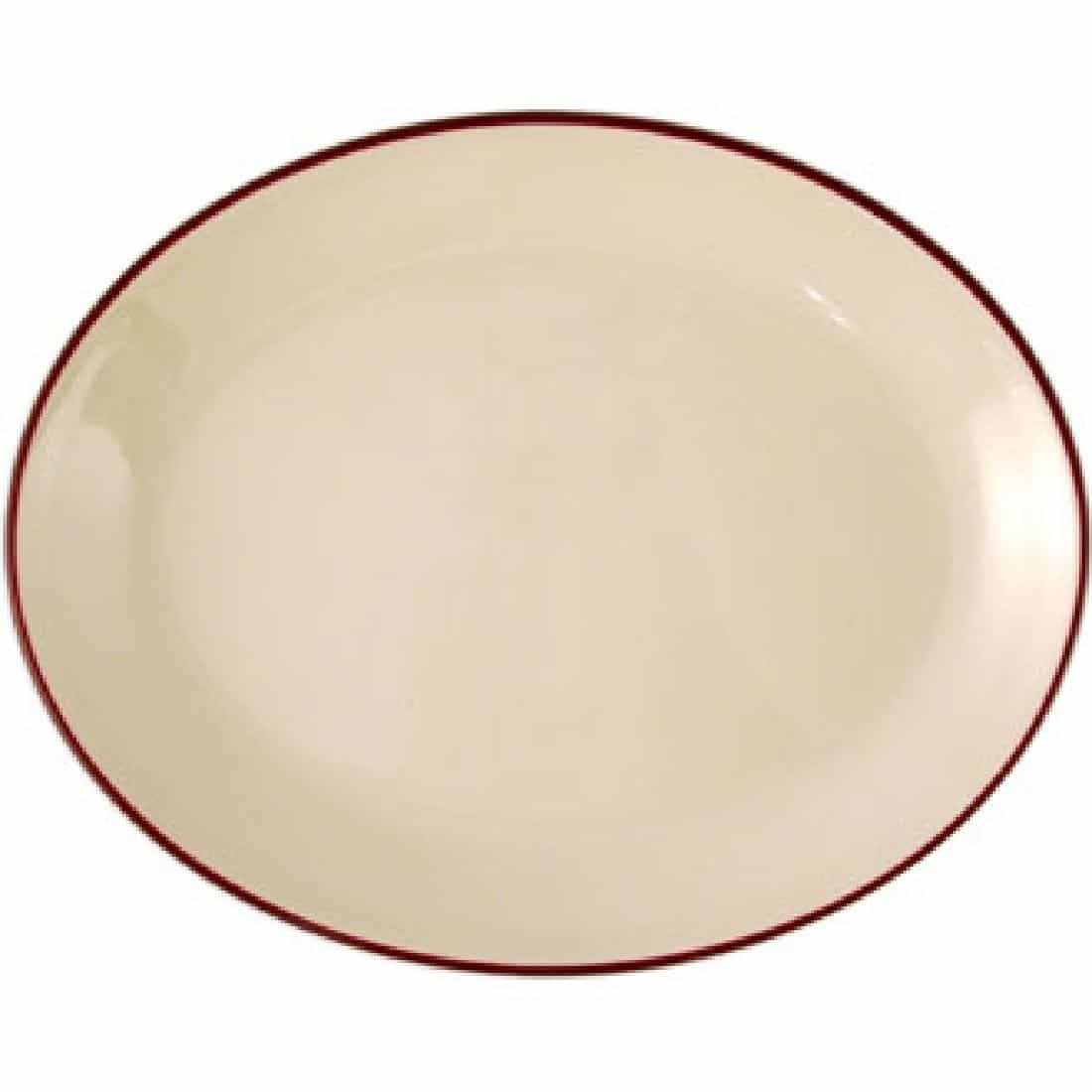 Steelite Claret Empire Oval Coupe Dishes 305mm