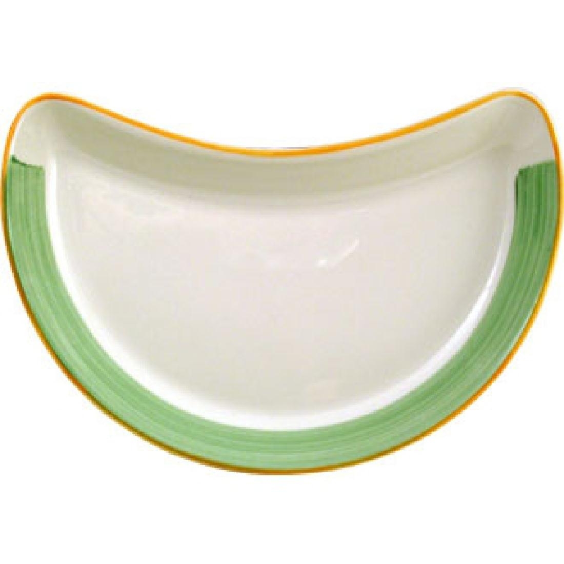 Steelite Rio Green Crescent Salad Plates 202mm