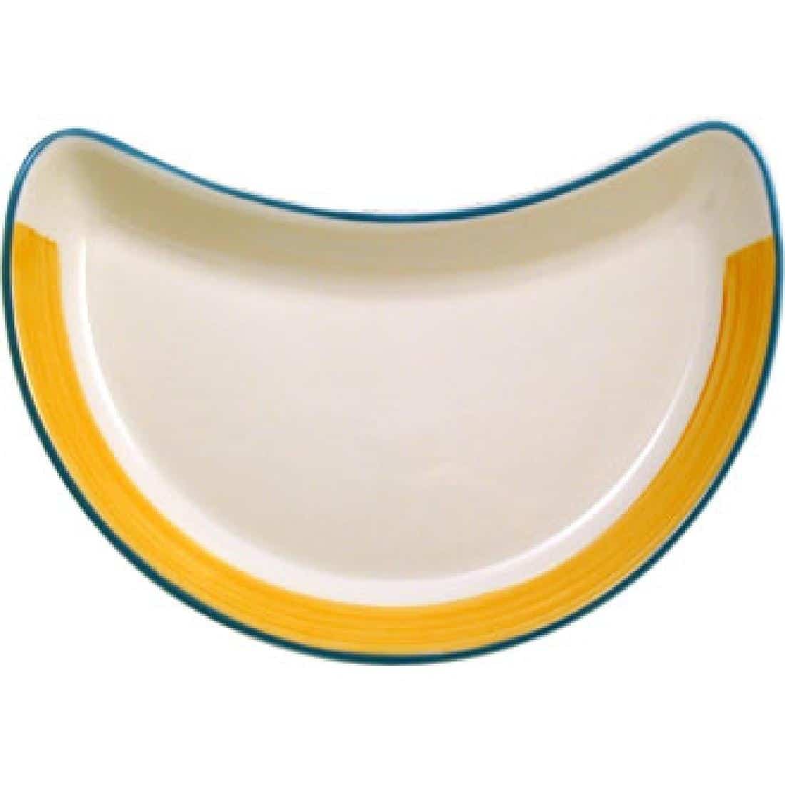 Steelite Rio Yellow Crescent Salad Plates 202mm