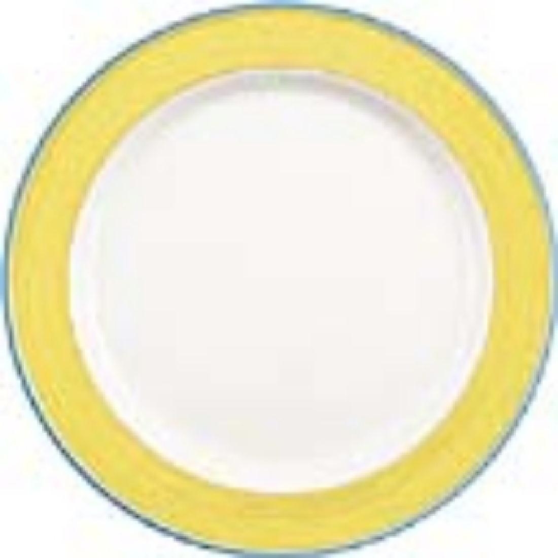Steelite Rio Yellow Service Chop Plates 300mm