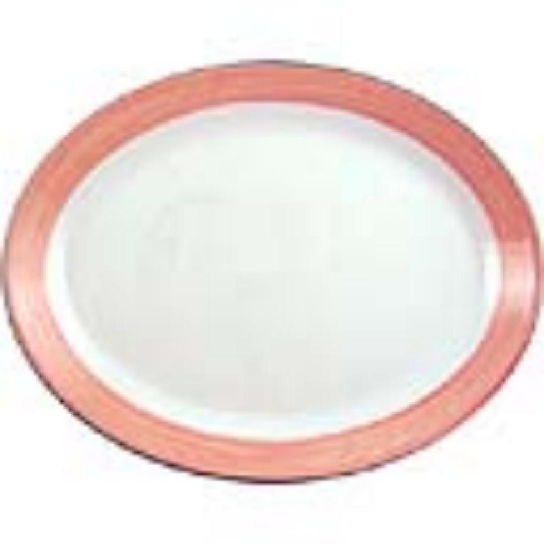 Steelite Rio Pink Oval Coupe Dishes 202mm