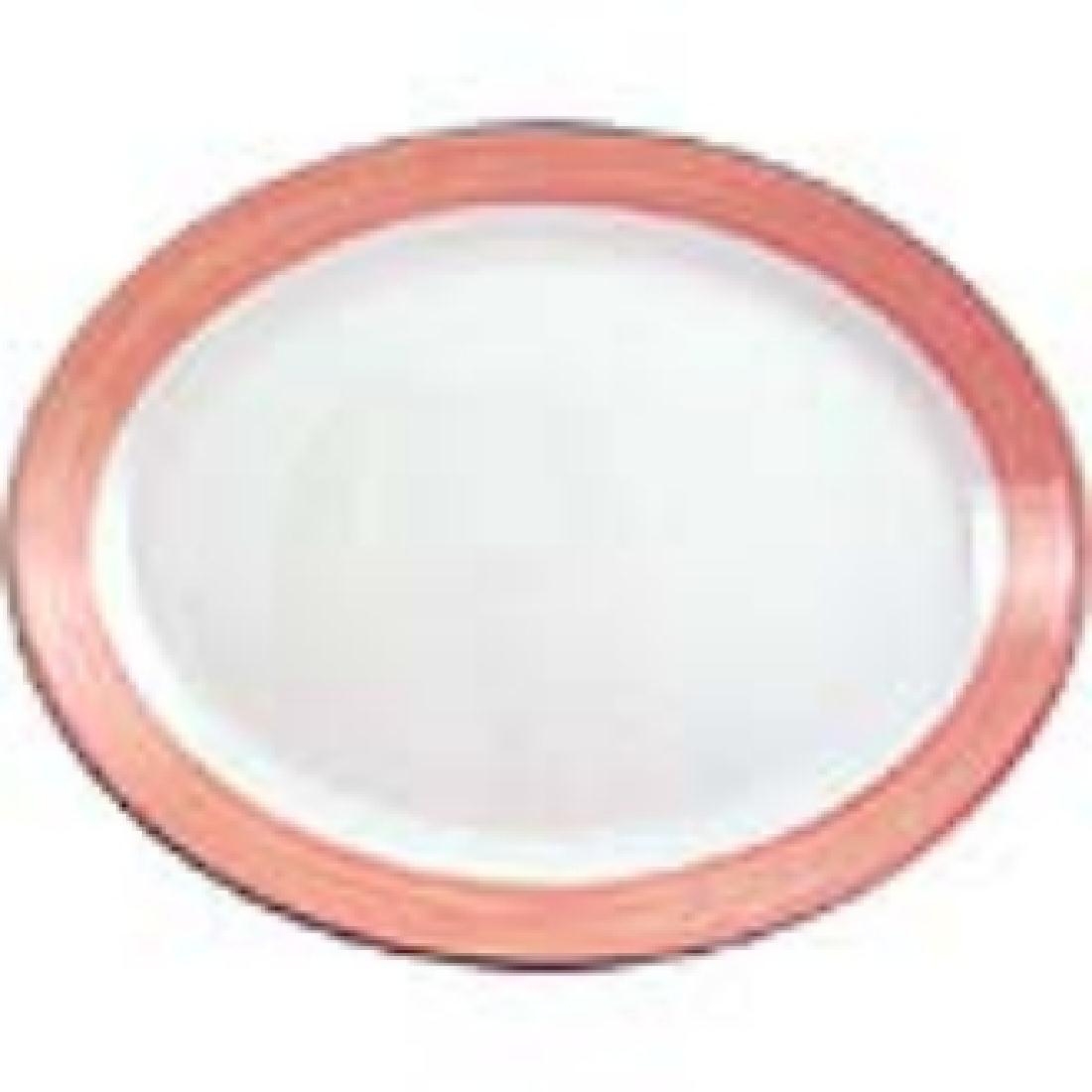 Steelite Rio Pink Oval Coupe Dishes 280mm