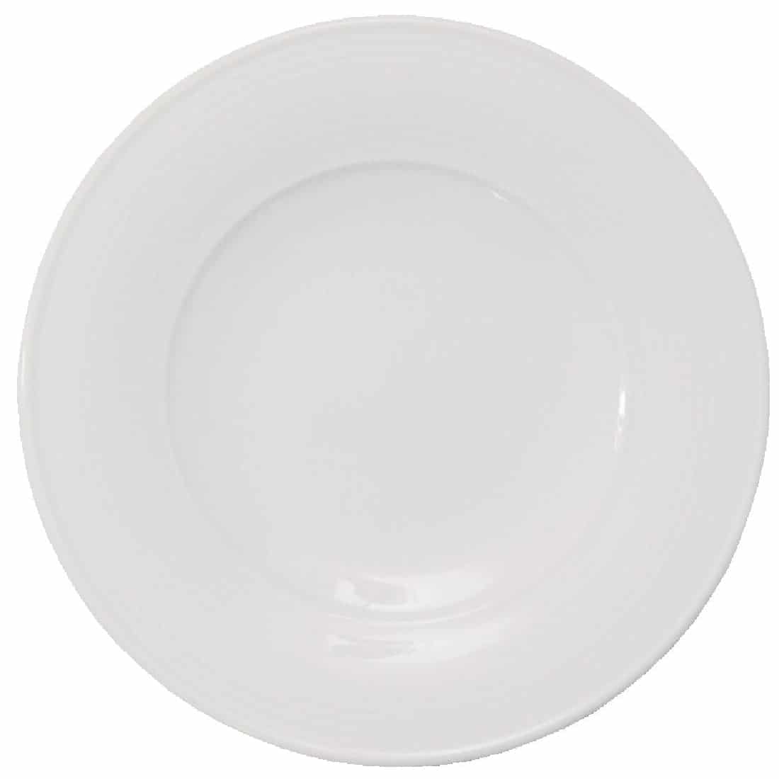 Steelite Ozorio Aura Broad Rim Medium Well Plates 300mm