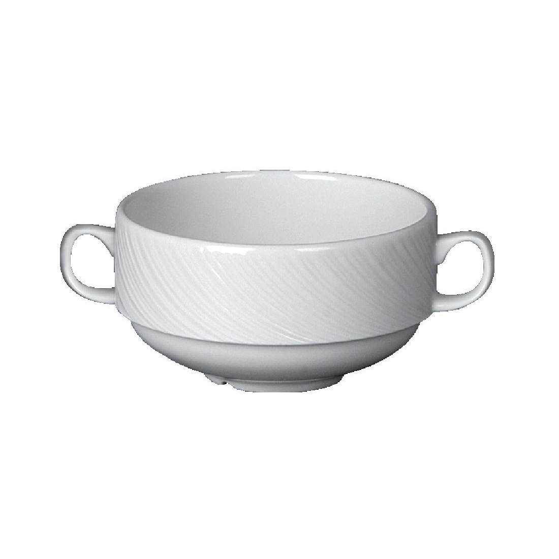 Steelite Spyro Handled Soup Cups 285ml