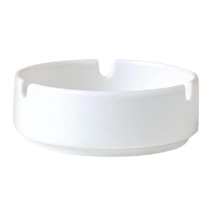 Steelite Monaco White Mandarin Ashtrays 100mm