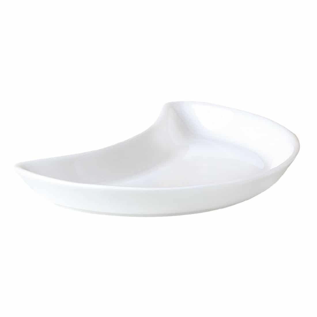 Steelite Monaco White Crescent Salad Plates 202mm